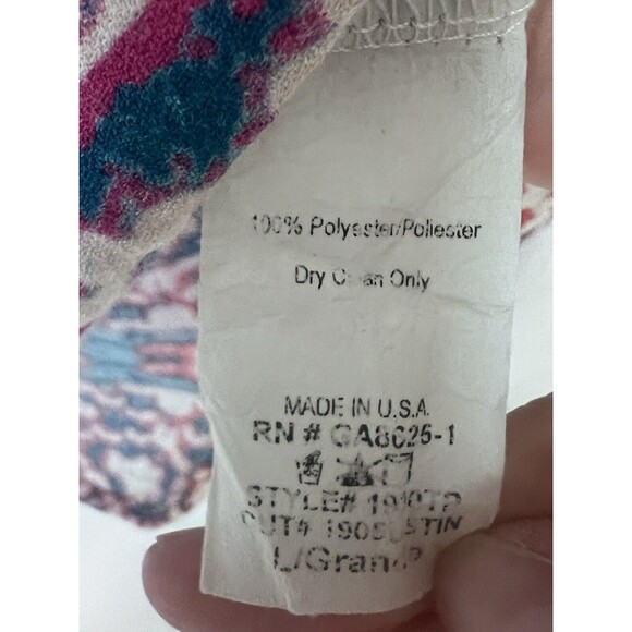 Impeccable Pig Women’s Large Tank Top Multicolored Soft V Neck EUC - Picture 6 of 6